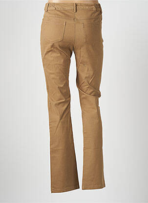 Pantalon slim taille élastique taille normale marron AGATHE & LOUISE femme