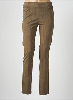 Jegging stretch taille normale vert AGATHE & LOUISE femme