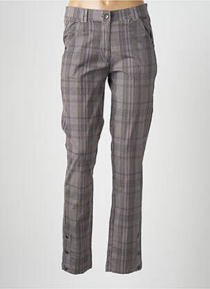 Pantalon slim taille basse taille basse gris AGATHE & LOUISE femme