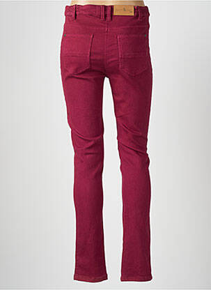 Jeans coupe slim stretch taille normale rouge AGATHE & LOUISE femme
