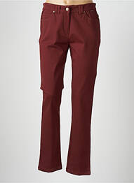 Jeans coupe slim stretch taille normale marron AGATHE & LOUISE femme