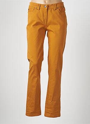 Jeans coupe slim stretch taille normale jaune AGATHE & LOUISE femme