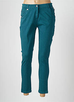 Jeans coupe slim stretch taille normale vert AGATHE & LOUISE femme