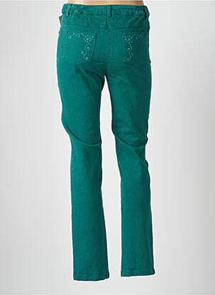 Jeans coupe slim stretch taille normale vert AGATHE & LOUISE femme