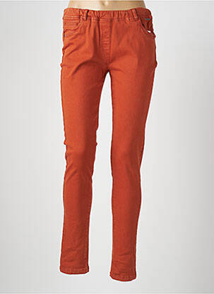 Jegging tissage popeline taille normale orange AGATHE & LOUISE femme
