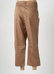 Pantalon 7/8 marron FLEUR DE SEL pour femme seconde vue