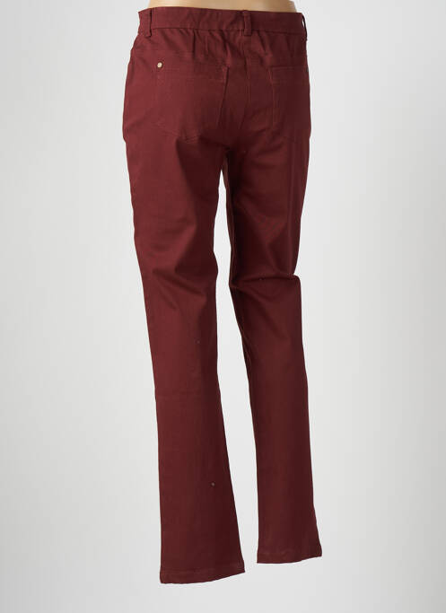 Jeans coupe slim marron AGATHE & LOUISE pour femme