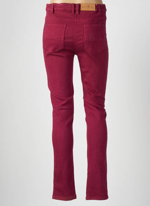 Jeans coupe slim rouge AGATHE & LOUISE pour femme