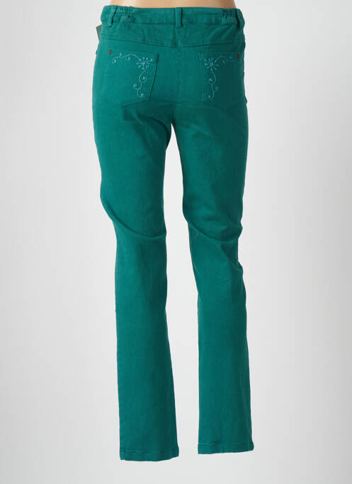 Jeans coupe slim vert AGATHE & LOUISE pour femme