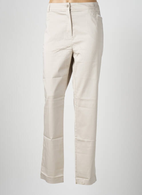 Pantalon slim beige JEAN DELFIN pour femme