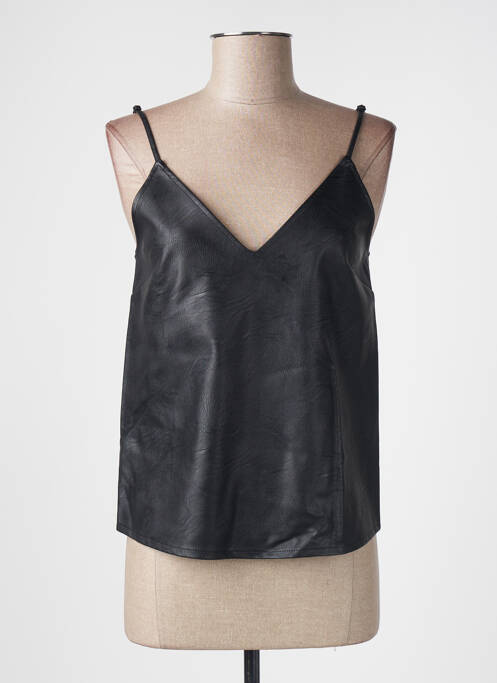 Top col v fines bretelles noir SYMBIOSE femme