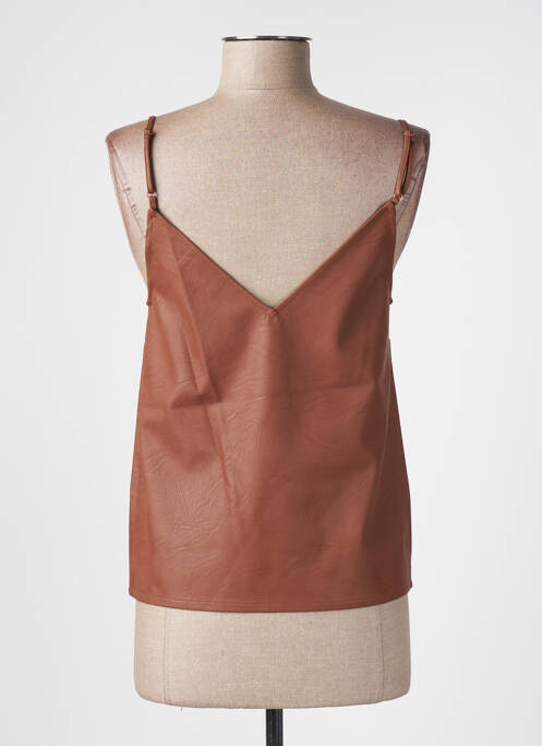 Top marron SYMBIOSE pour femme