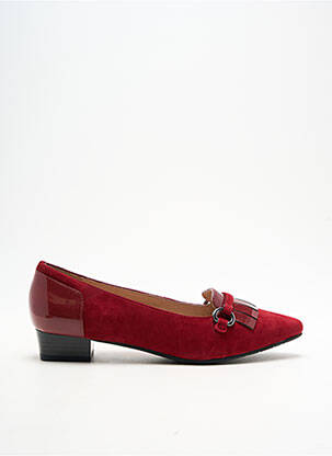 Ballerines carré talon plat jusqu'à 3cm rouge SWEET femme