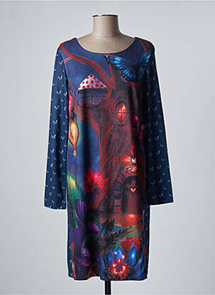 Robe mi-longue bleu ROSALITA MC GEE femme
