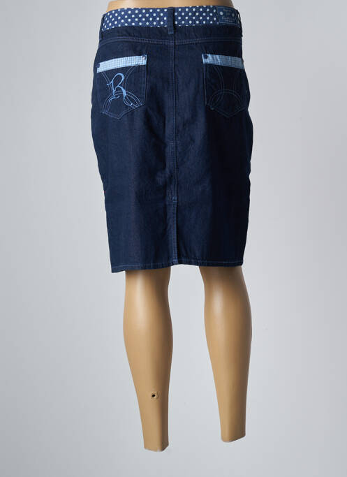 Jupe mi-longue bleu ROSALITA MC GEE pour femme