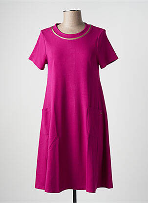 Robe mi-longue violet MALOKA femme