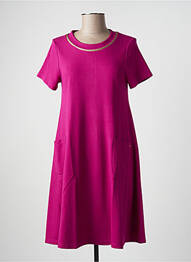 Robe mi-longue violet MALOKA femme