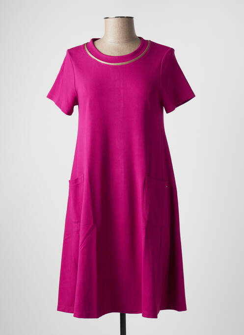 Robe mi-longue violet MALOKA femme