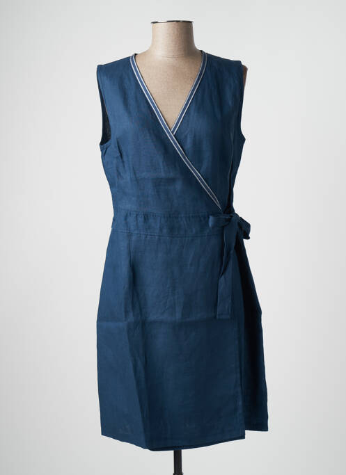 Robe mi-longue bleu MALOKA pour femme