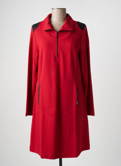 Robe mi-longue rouge MALOKA pour femme