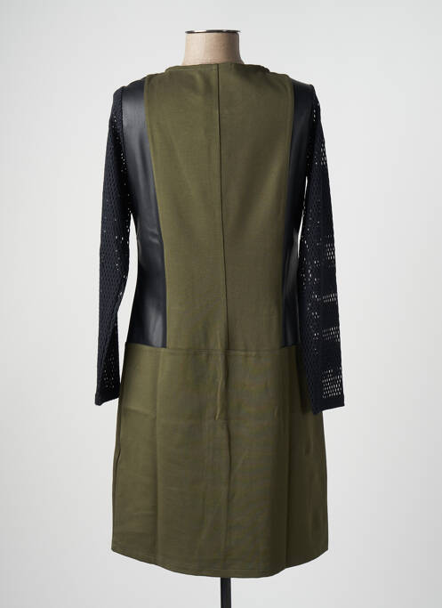 Robe mi-longue vert MALOKA pour femme