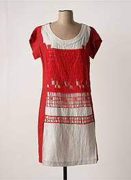 Robe courte rouge AVENTURES DES TOILES femme