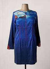 Robe mi-longue bleu AVENTURES DES TOILES pour femme seconde vue