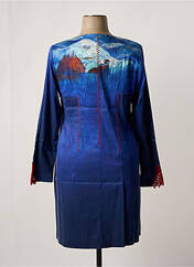 Robe mi-longue bleu AVENTURES DES TOILES pour femme seconde vue