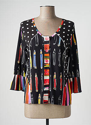 Gilet manches longues noir OLIVIER PHILIPS femme