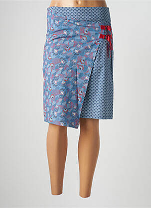 Jupe mi-longue bleu PAUL BRIAL femme
