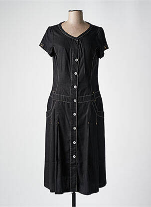 Robe mi-longue noir JOCAVI femme