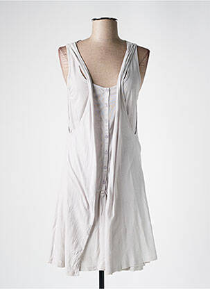 Robe mi-longue gris YERSE femme