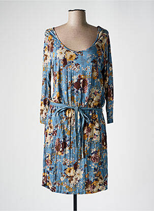 Robe mi-longue bleu YERSE femme