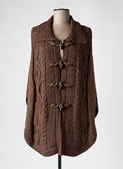 Poncho marron YERSE pour femme seconde vue