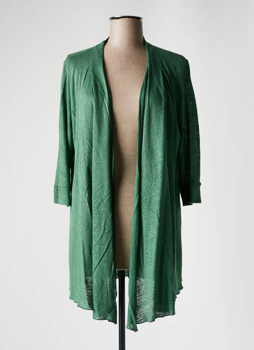 Gilet manches longues vert MARIA BELLENTANI femme