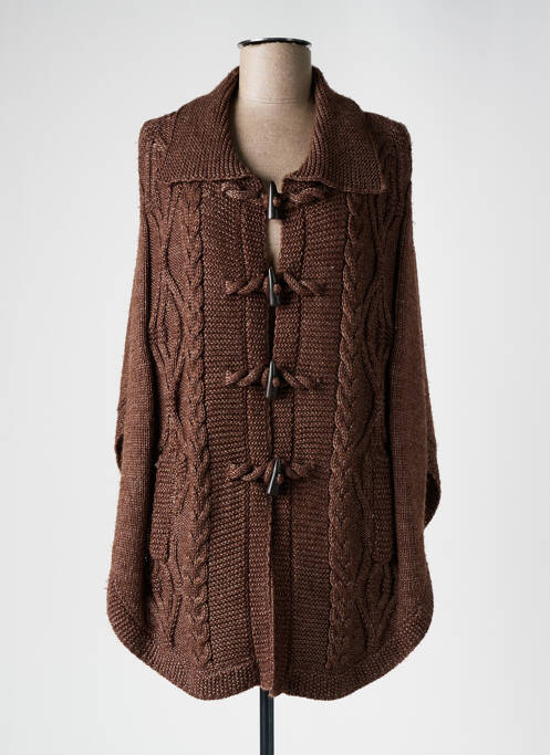 Poncho marron YERSE pour femme