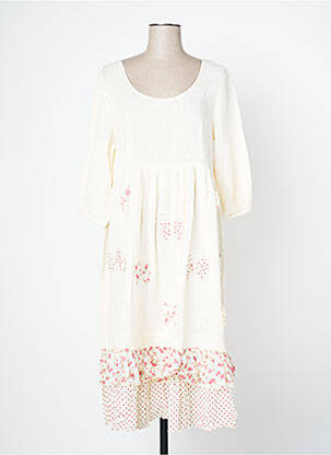 Robe mi-longue beige RHUM RAISIN femme