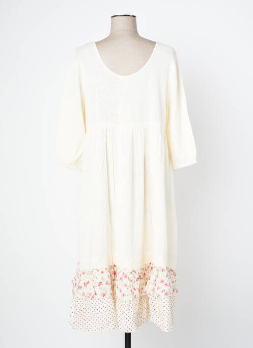 Robe mi-longue beige RHUM RAISIN pour femme