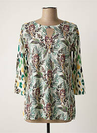 Pull coupe cintrée manches 3/4 blanc JEI'S BY LETIZIA DENARO femme