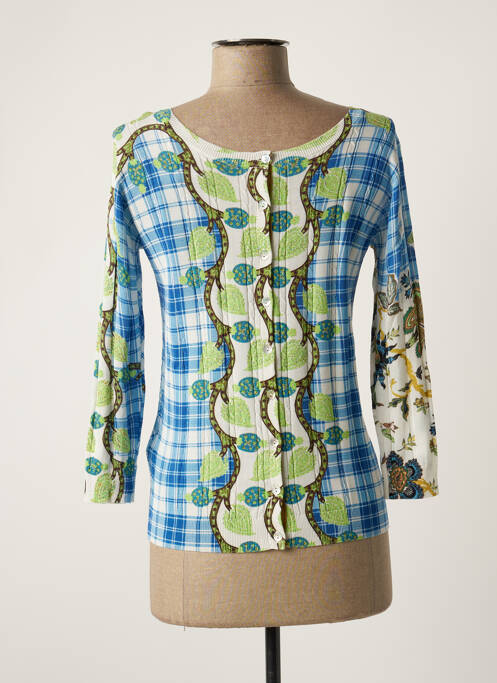 Gilet manches longues bleu JEI'S BY LETIZIA DENARO pour femme