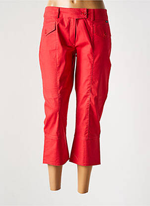 Pantacourt coupe droite rouge ARMOR LUX femme