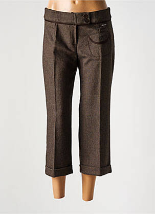 Pantacourt coupe droite taille normale marron ARMOR LUX femme