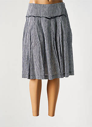 Jupe mi-longue coupe évasée bleu ARMOR LUX femme