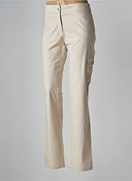 Pantalon slim tissage popeline taille normale beige JOCAVI femme