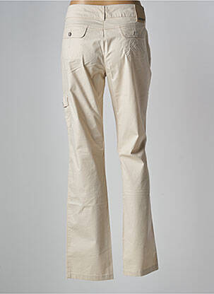 Pantalon slim tissage popeline taille normale beige JOCAVI femme