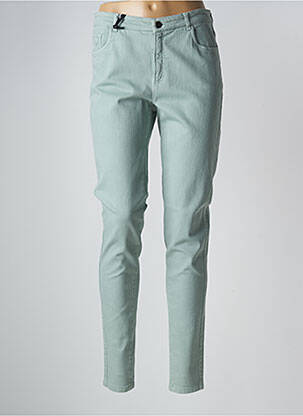 Pantalon slim stretch taille normale vert DIVUIT femme