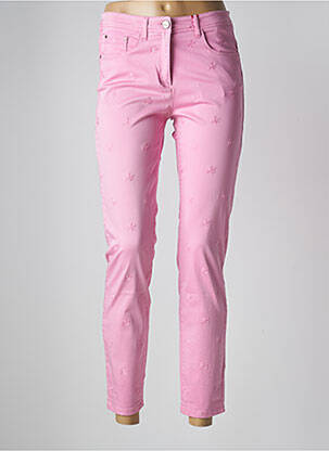 Pantalon 7/8 stretch taille normale rose JOCAVI femme