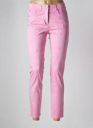 Pantalon 7/8 stretch taille normale rose JOCAVI femme