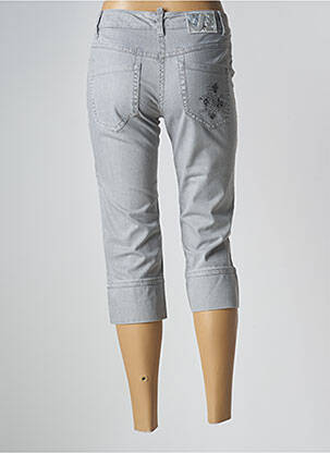 Pantacourt tissage popeline taille normale gris JOCAVI femme
