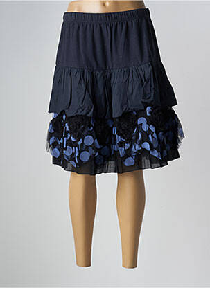 Jupe mi-longue doublure textile bleu RHUM RAISIN femme